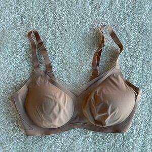 Honeylove CrossOver Wireless Bra Nude Sand Women's 36 B/C